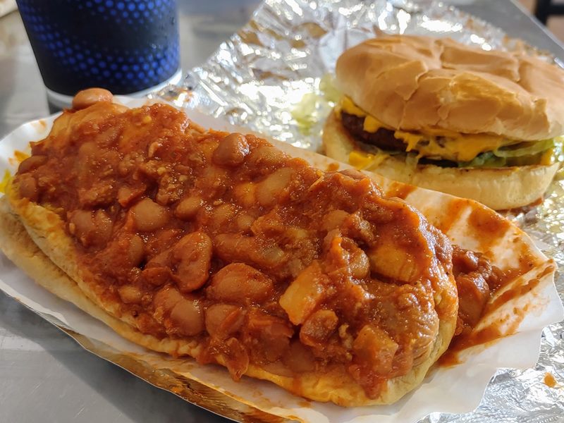 Pat's Chili Dogs food
